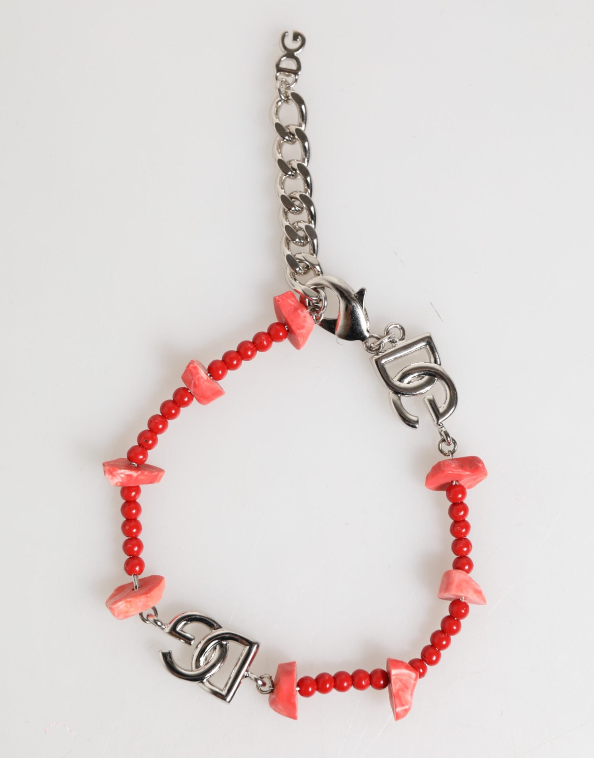 Bracelet Dolce & Gabbana DG argent rouge