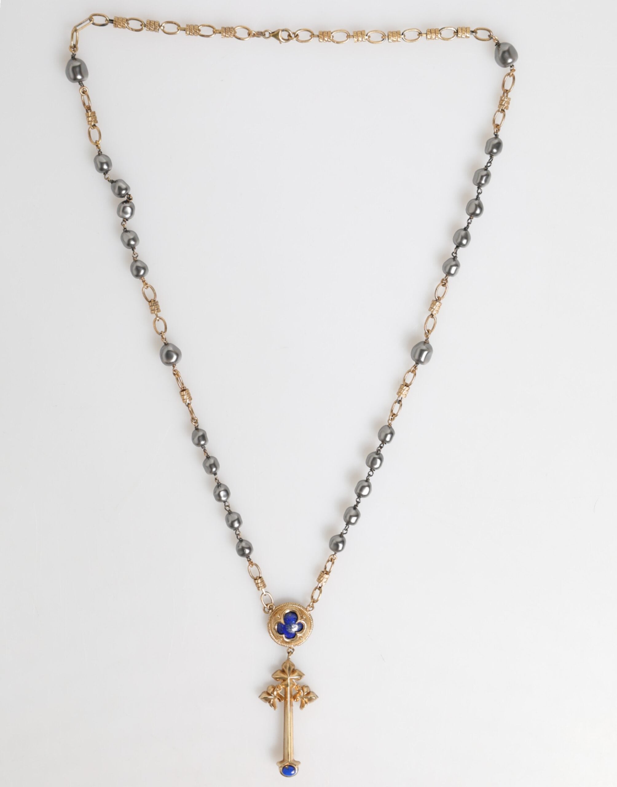 Collier Dolce & Gabbana Charm doré et argent