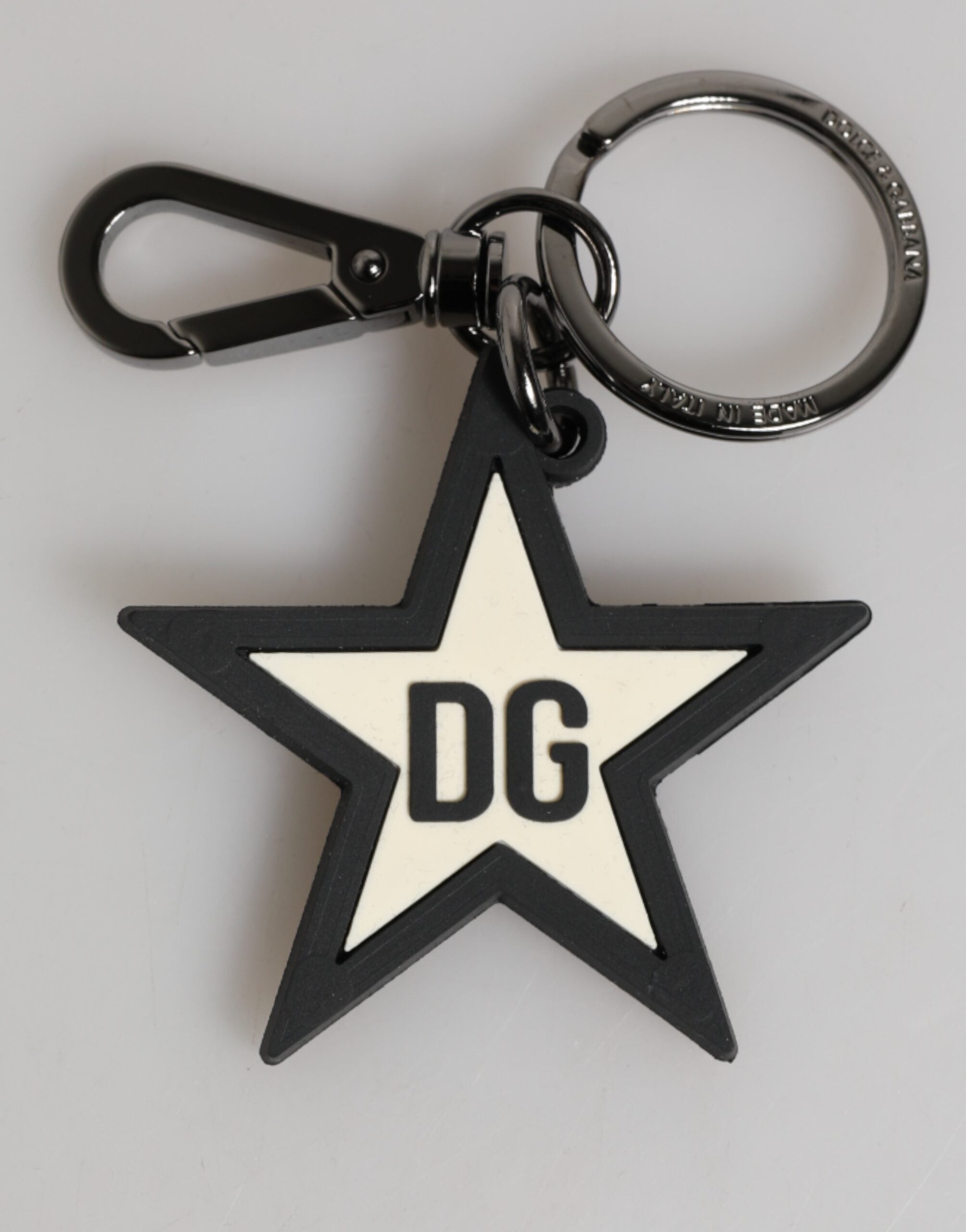 Porte-clés Dolce & Gabbana DG blanc noir