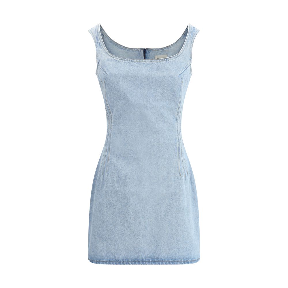 Robe Magda Butrym en denim bleue