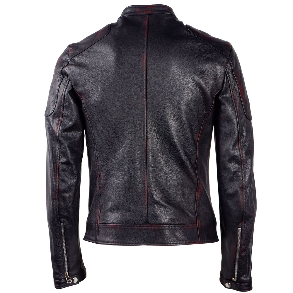 Veste Dolce & Gabbana en cuir noire