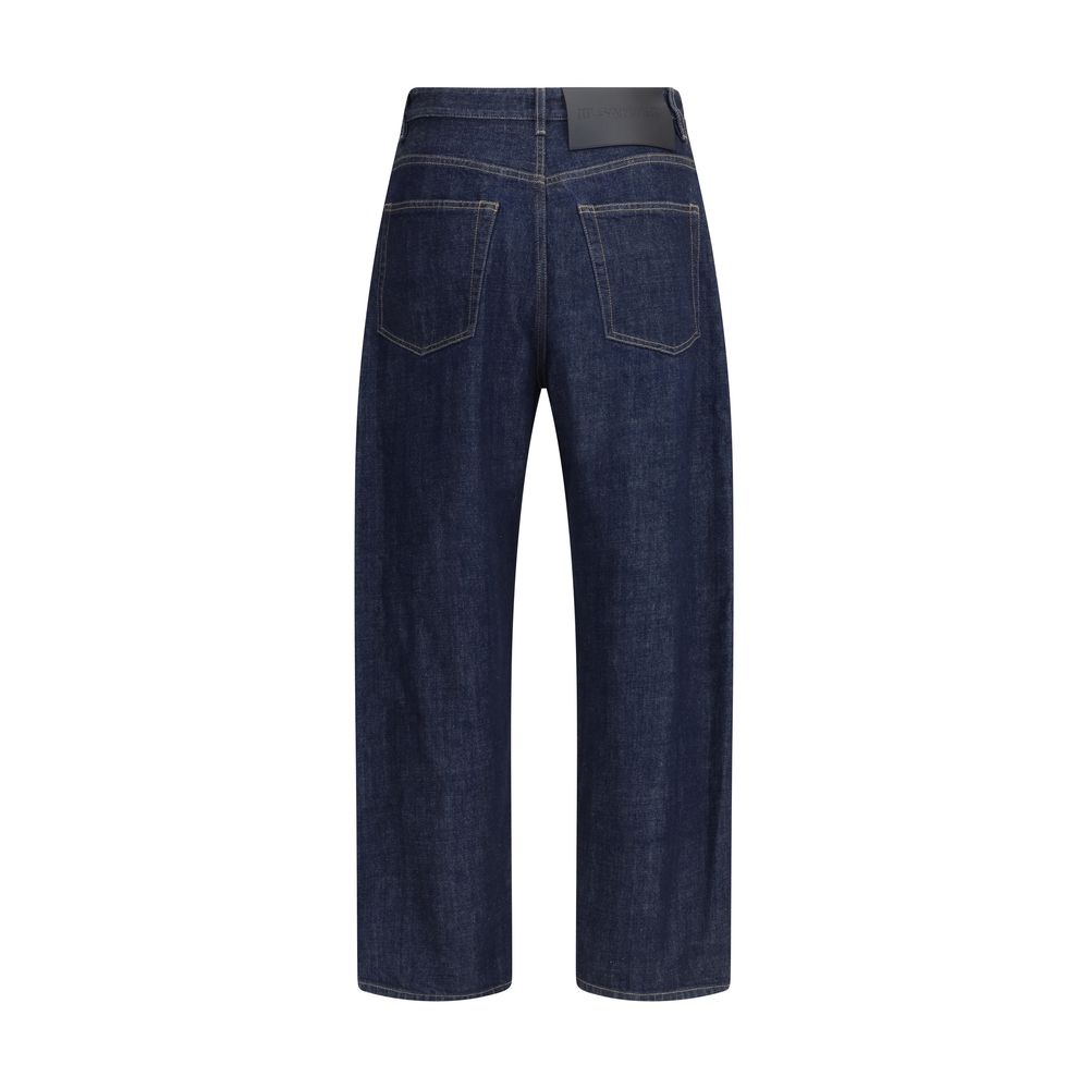 Jeans Jil Sander droit bleus