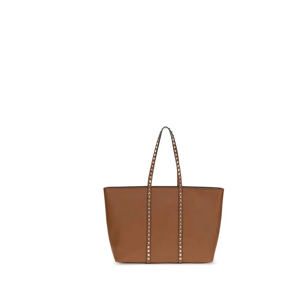 Tote bag Valentino Garavani Rockstud grenat Valentino Garavani