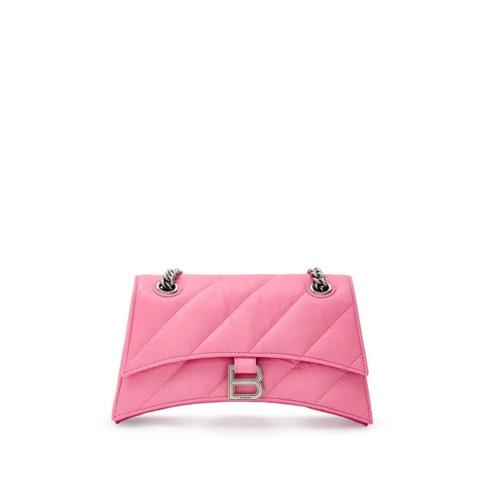 Sac à main Balenciaga Crush rose Balenciaga