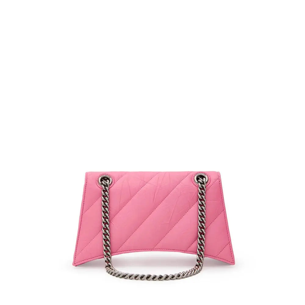Sac à main Balenciaga Crush rose Balenciaga