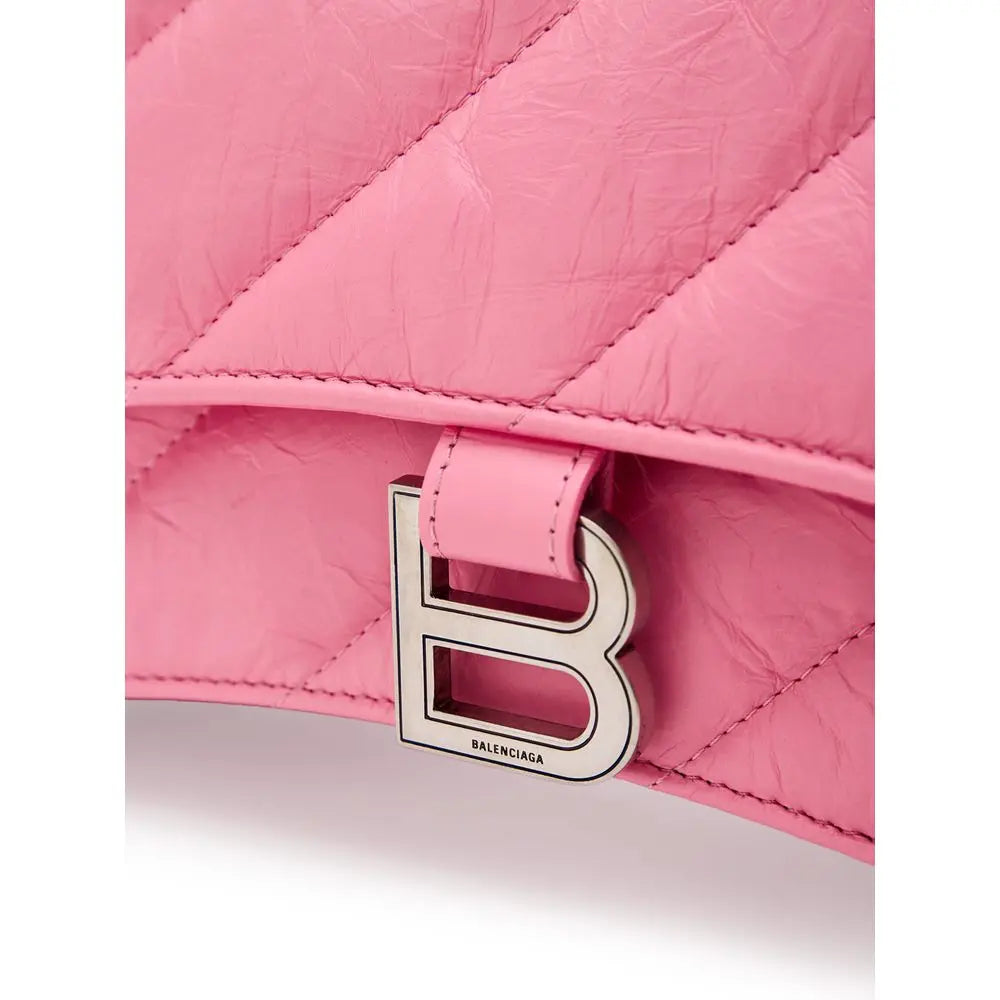 Sac à main Balenciaga Crush rose Balenciaga