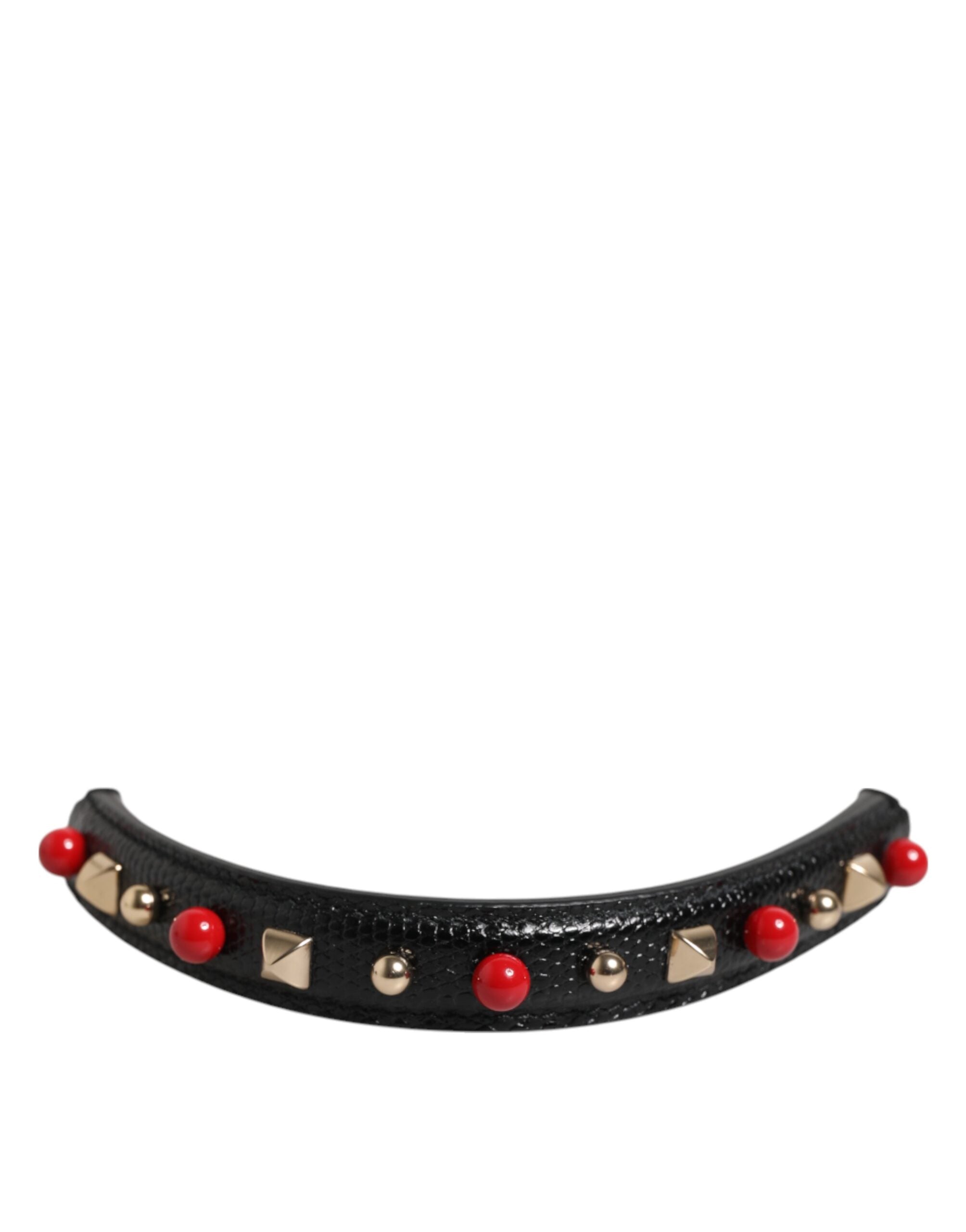 Poignée DOLCE & GABBANA cuir noire