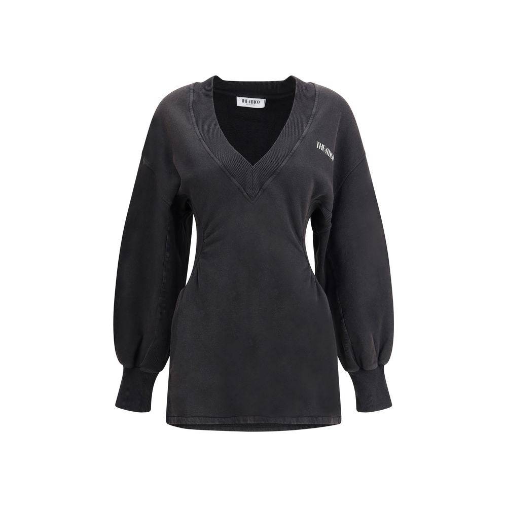 Robe The Attico Plush noire