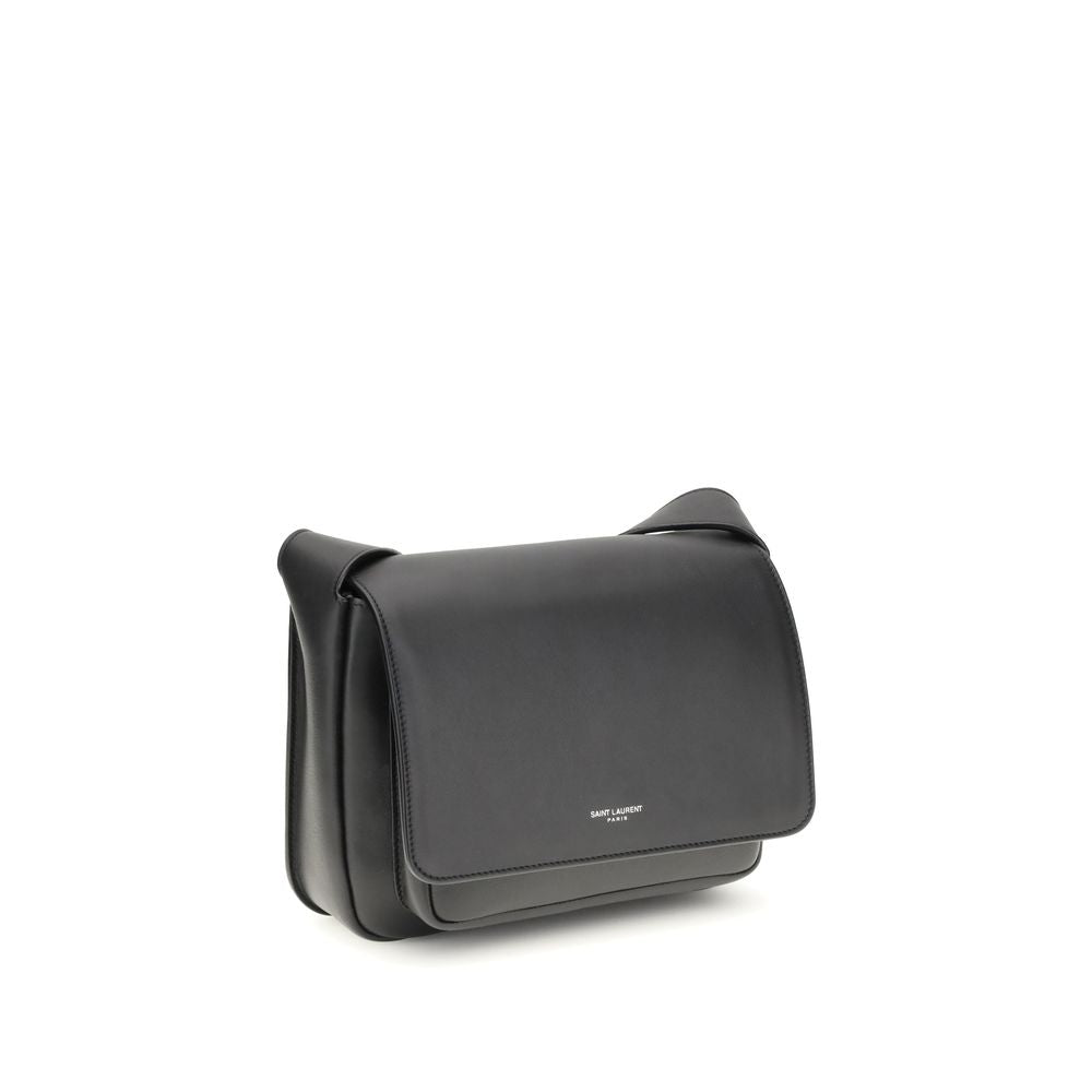 Sac Messenger Saint Laurent en cuir taupe