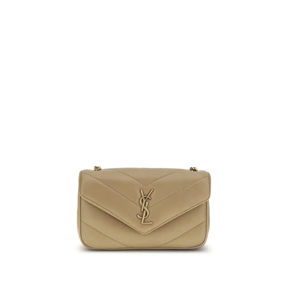 Sac bandoulière Saint Laurent Lou Lou beige Saint Laurent