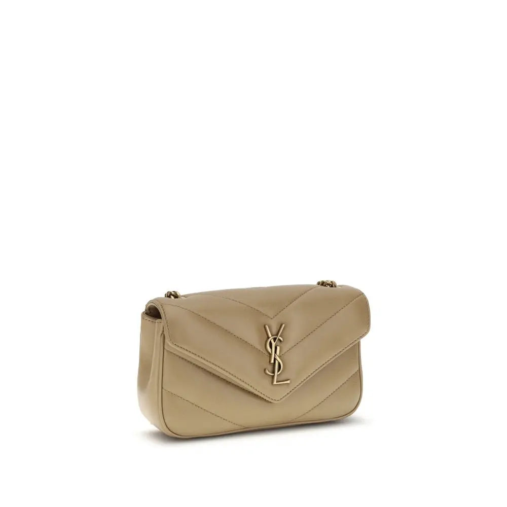 Sac bandoulière Saint Laurent Lou Lou beige Saint Laurent