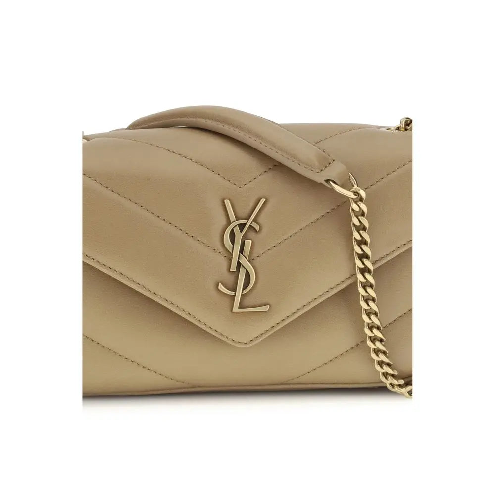 Sac bandoulière Saint Laurent Lou Lou beige Saint Laurent