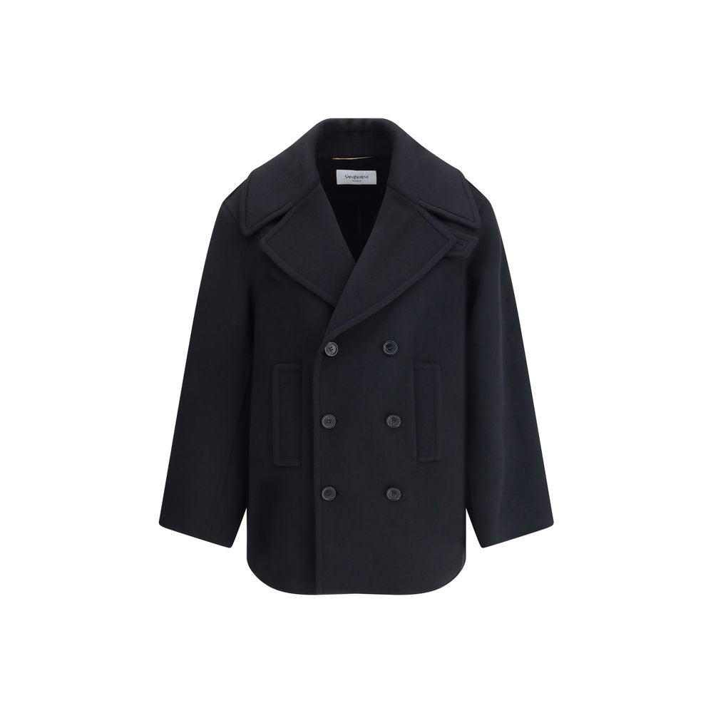 Caban Saint Laurent Regular noir