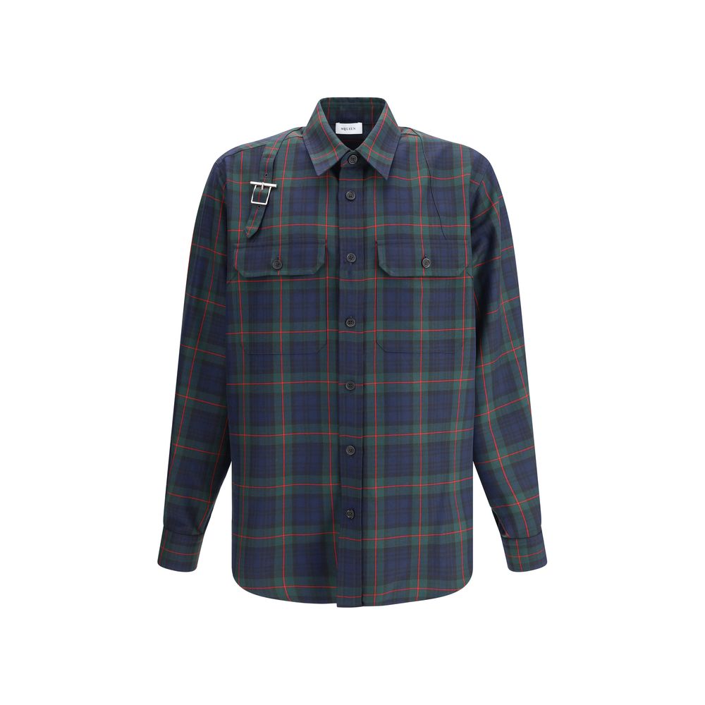 Chemise Alexander McQueen Tartan rouge