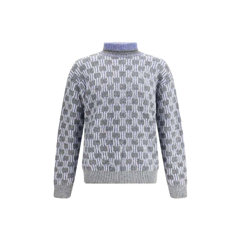 Pull Giorgio Armani à col roulé multicolore