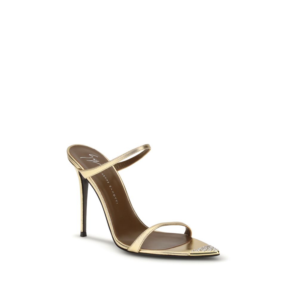 Sandales Giuseppe Zanotti Intriigo dorées