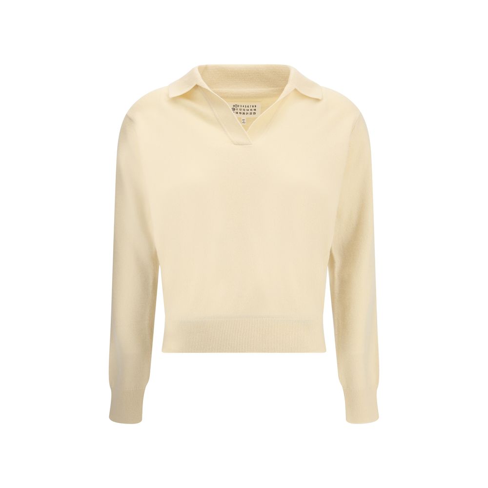Polo Maison Margiela en laine grise