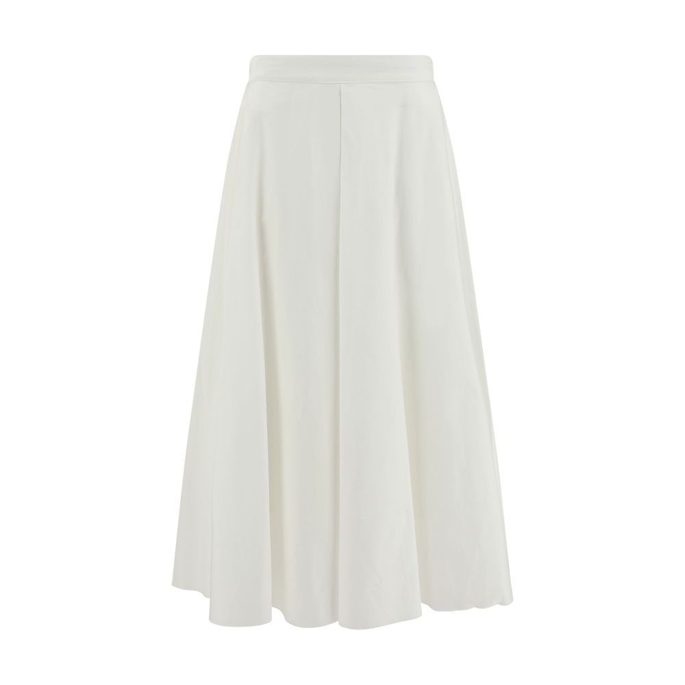 Jupe midi Cruna large noire
