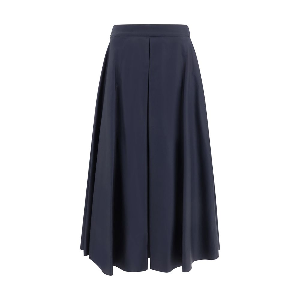 Jupe midi Cruna large noire