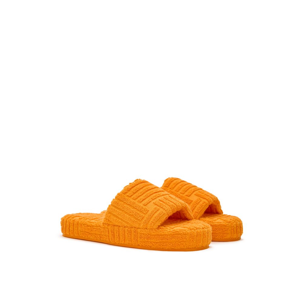 Chaussons Bottega Veneta terry oranges