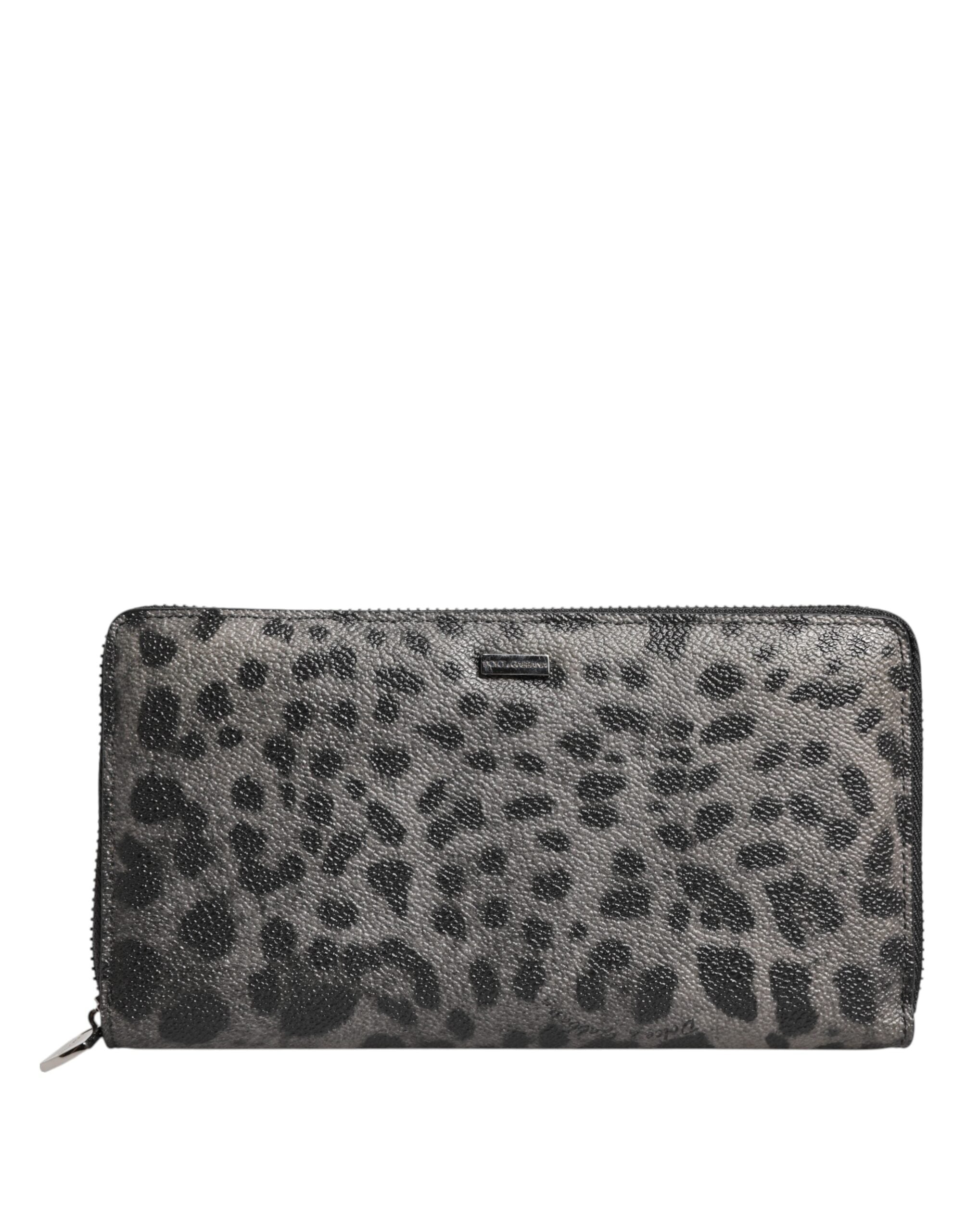 Portefeuille Dolce & Gabbana zippé noir et gris