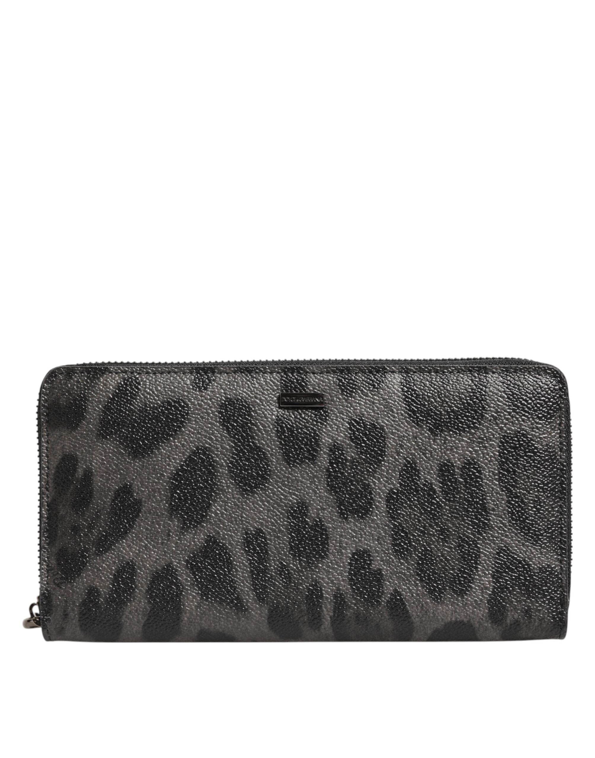Portefeuille Dolce & Gabbana continental noir gris