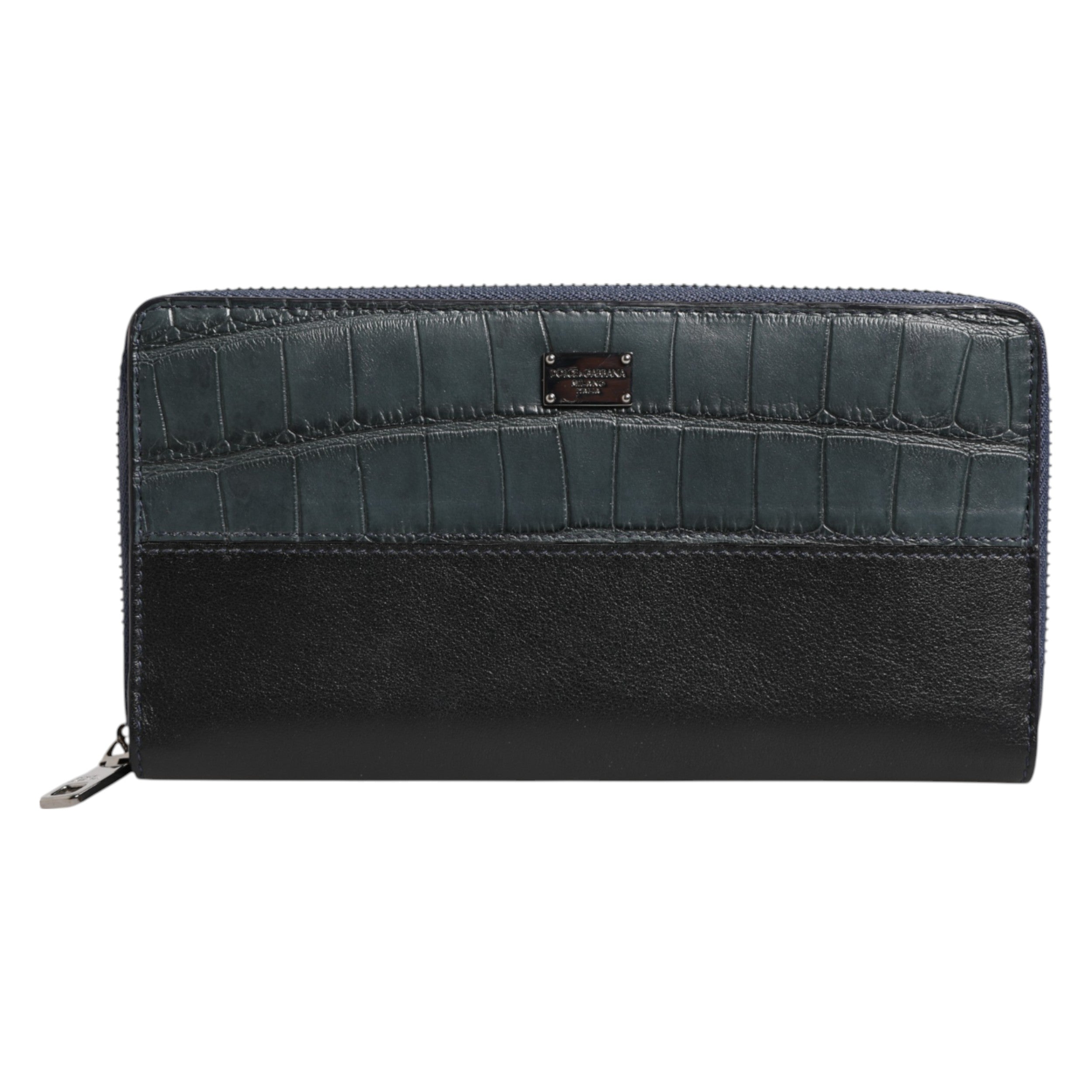 Portefeuille Dolce & Gabbana Continental noir bleu