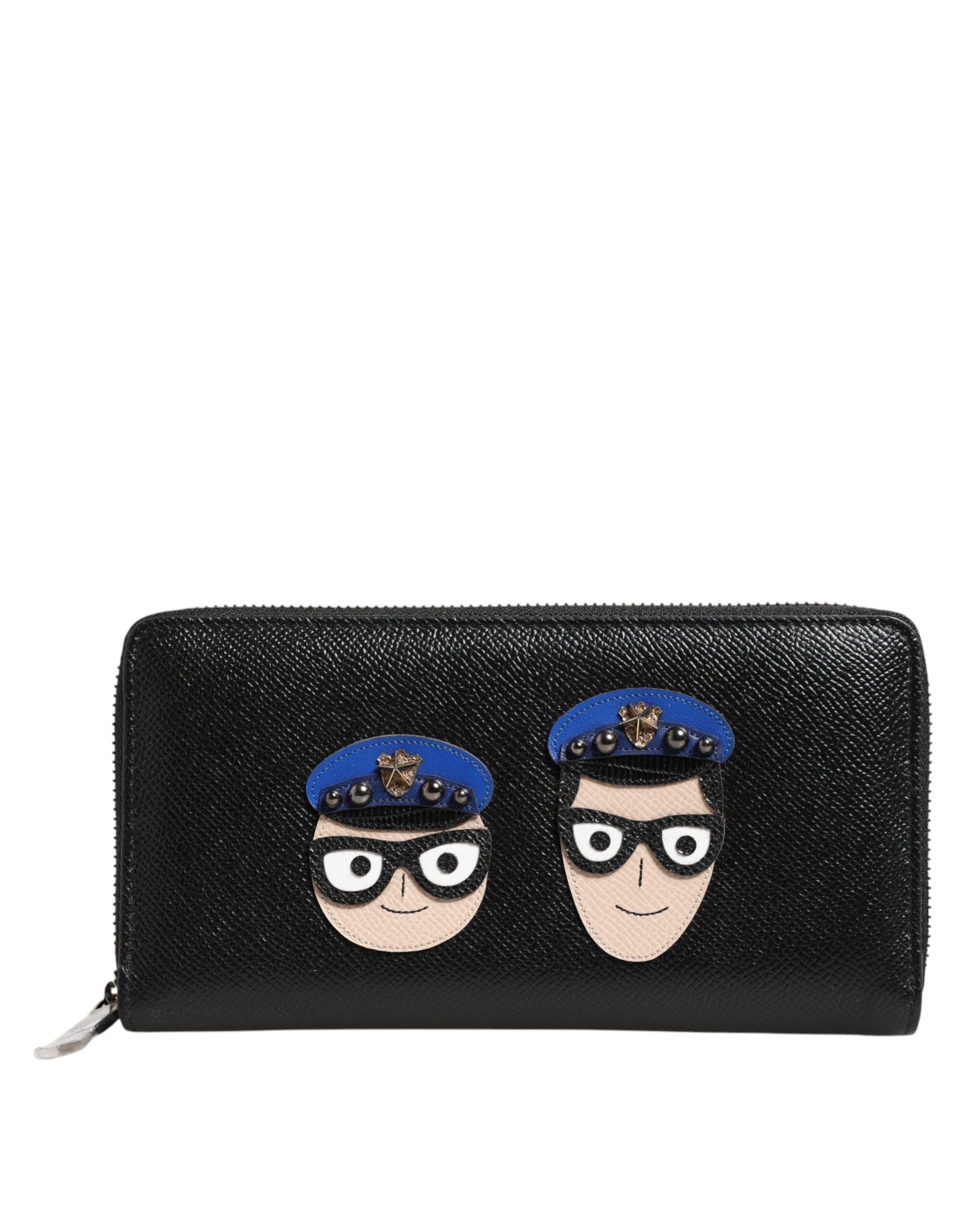 Portefeuille Dolce & Gabbana Zipper noir