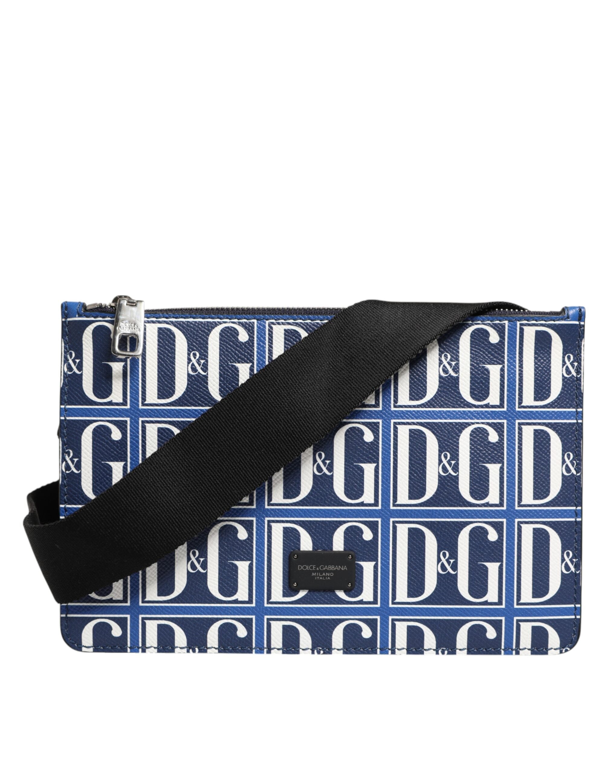 Sac crossbody Dolce & Gabbana bleu blanc