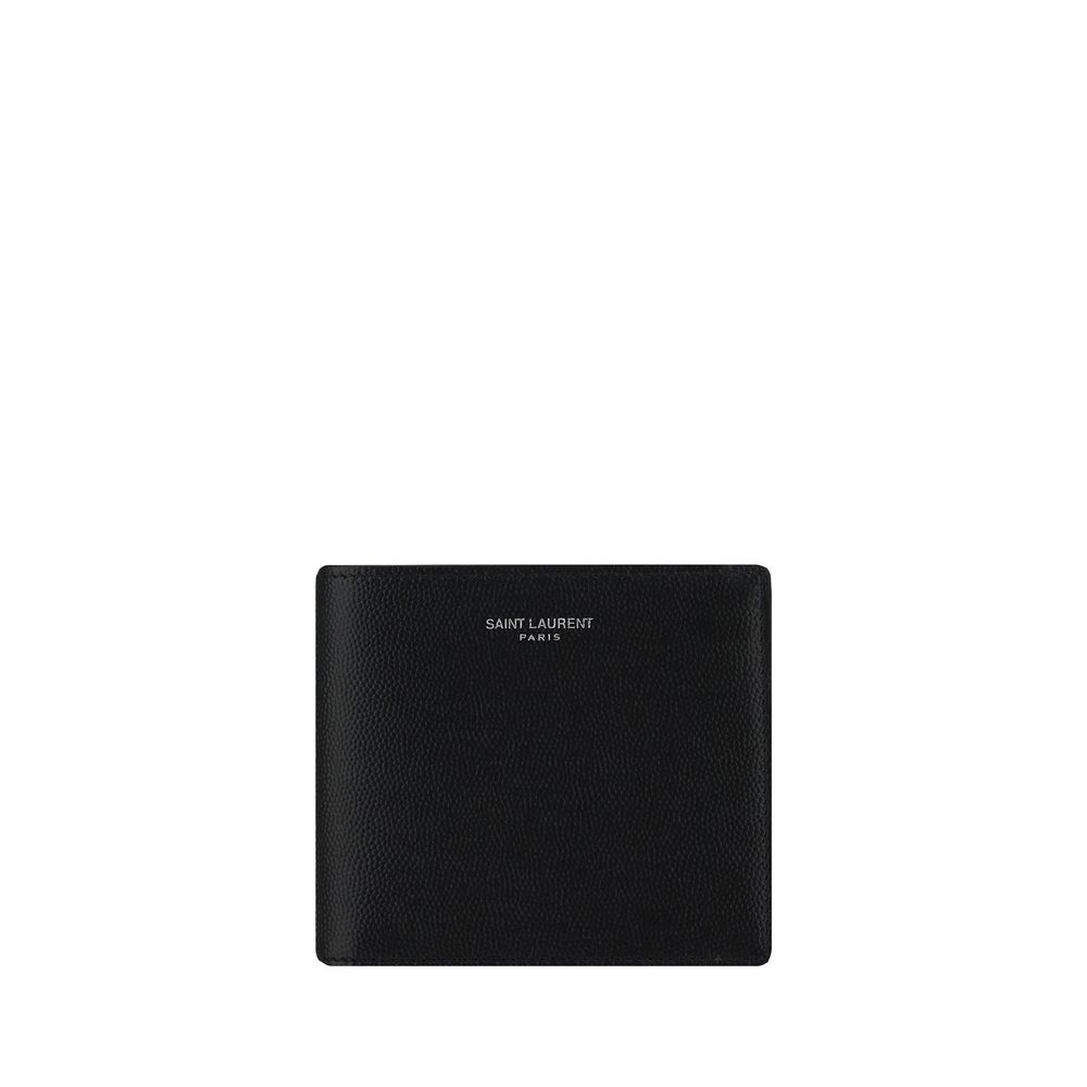 Portefeuille Saint Laurent calfsin noir