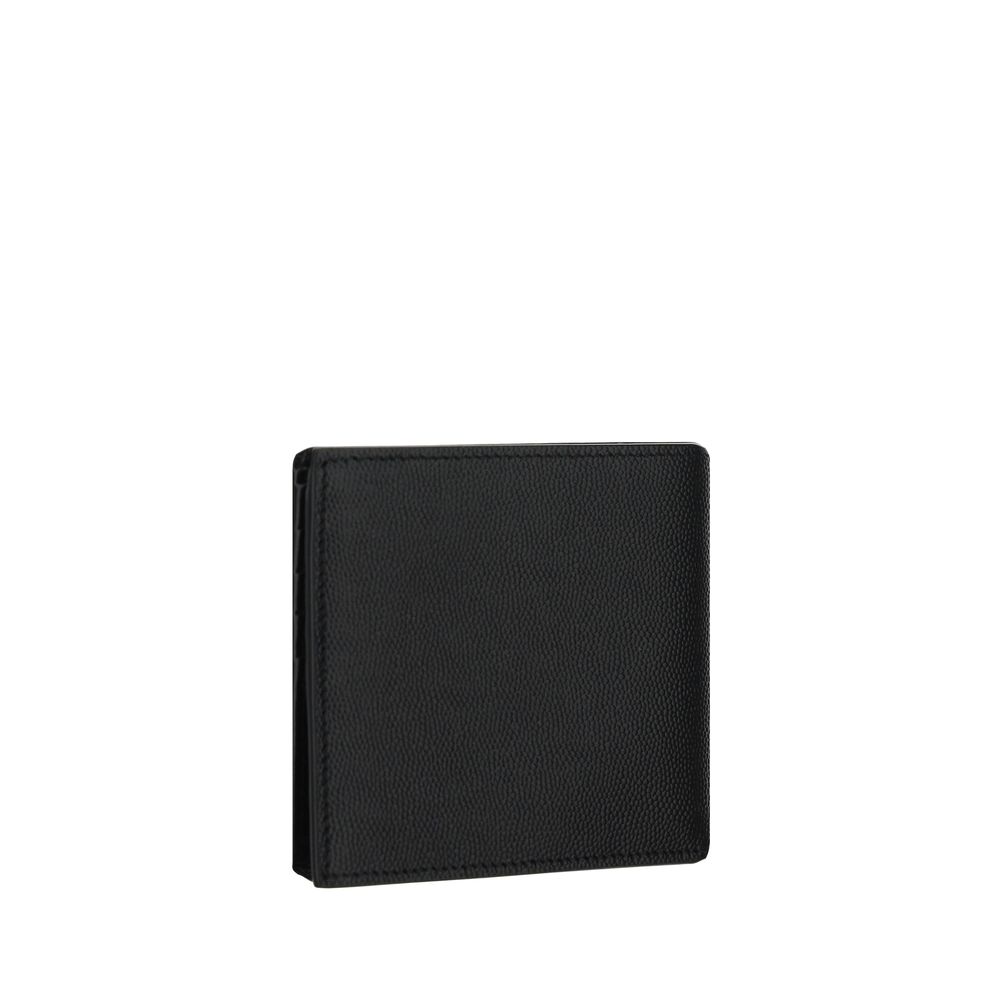 Portefeuille Saint Laurent calfsin noir