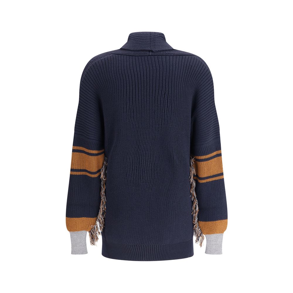 Cardigan Ella Frangé gris