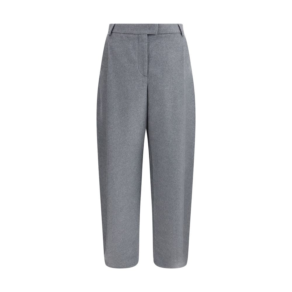 Pantalons Giorgio Armani en soie beiges