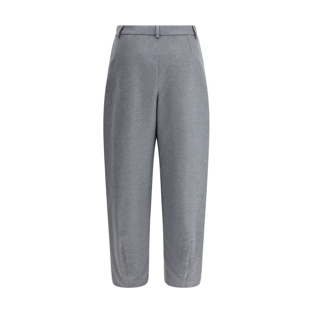 Pantalons Giorgio Armani en soie beiges