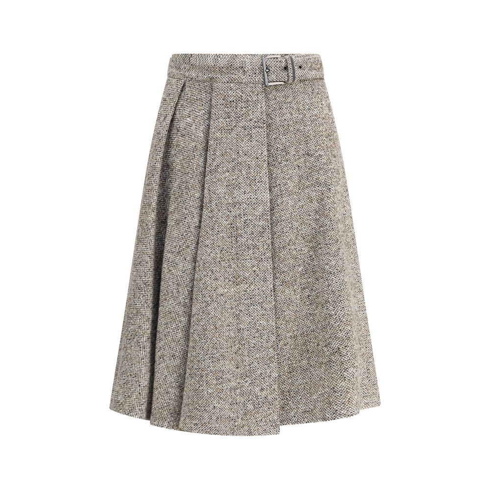 Jupe midi Brunello Cucinelli grise