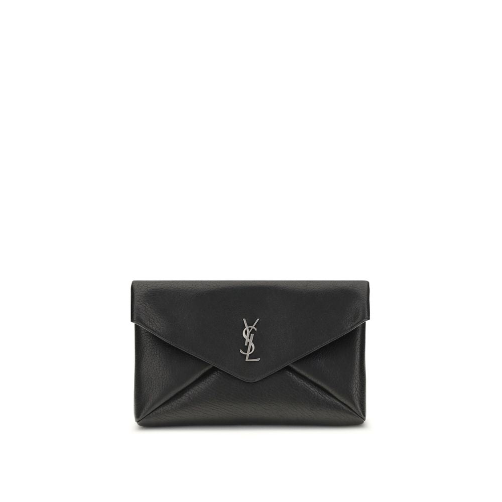 Pochette Saint Laurent Cassandre noire