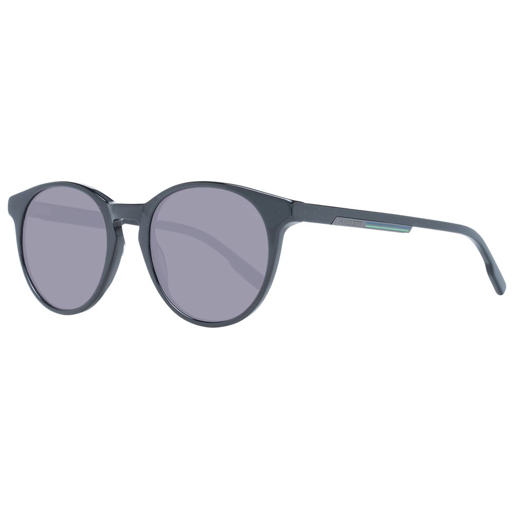 Lunettes de soleil noires rondes