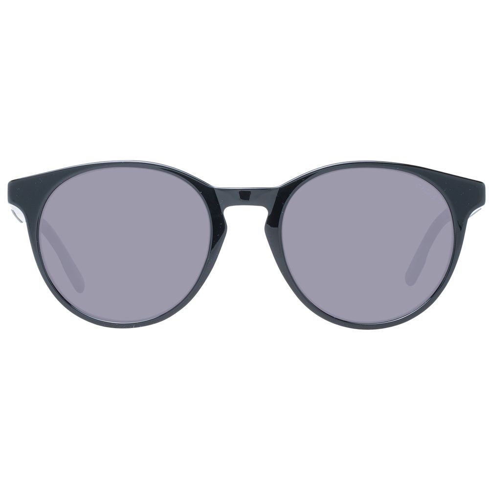 Lunettes de soleil noires rondes