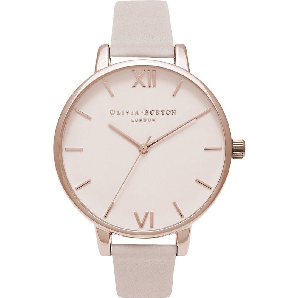 Montre quartz rose blanches