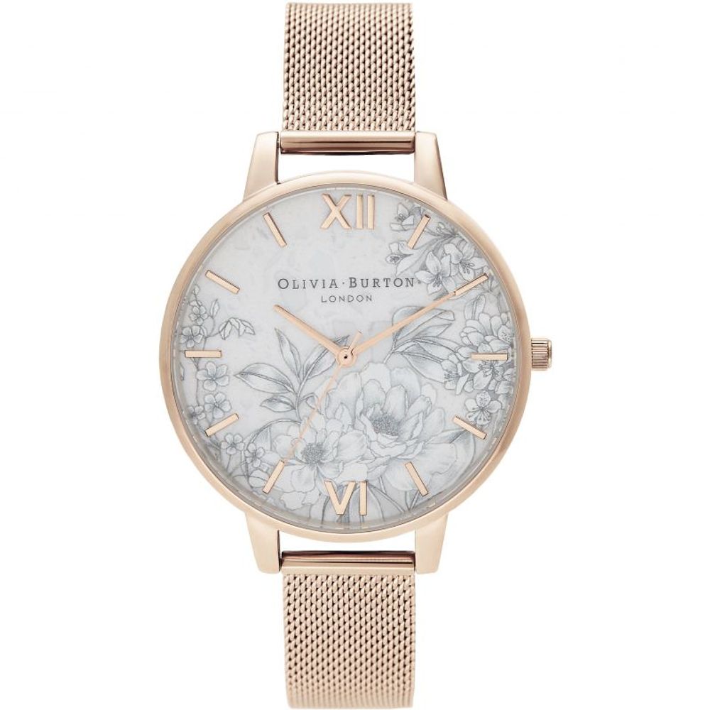 Montre Multicolore Quartz gris rose