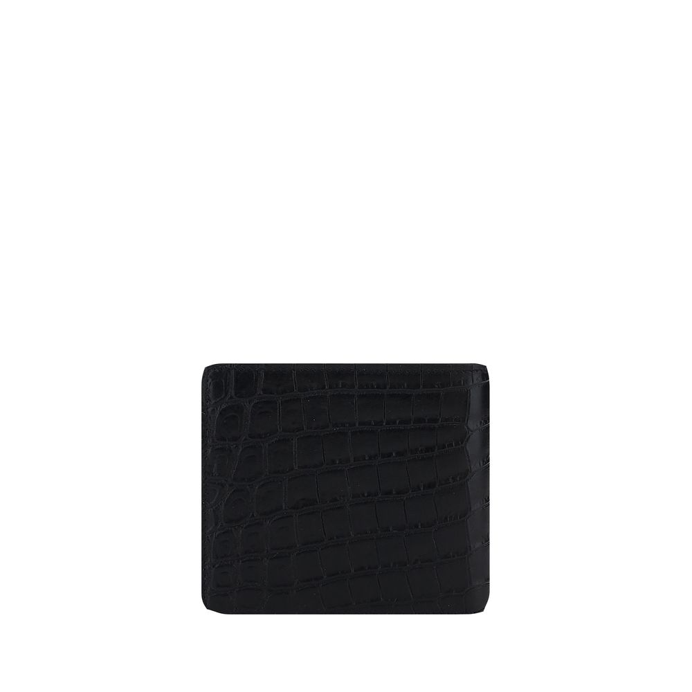 Portefeuille Saint Laurent cuir noir