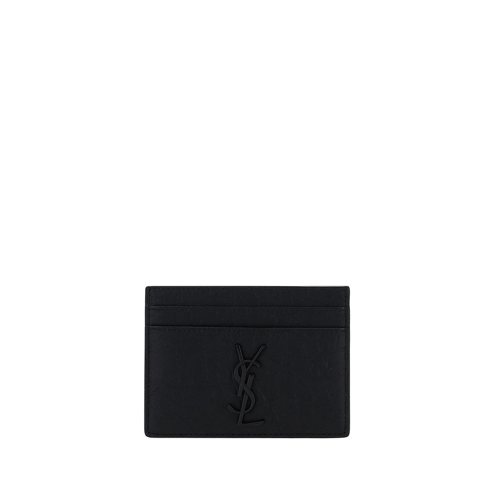 Porte-cartes Saint Laurent noir