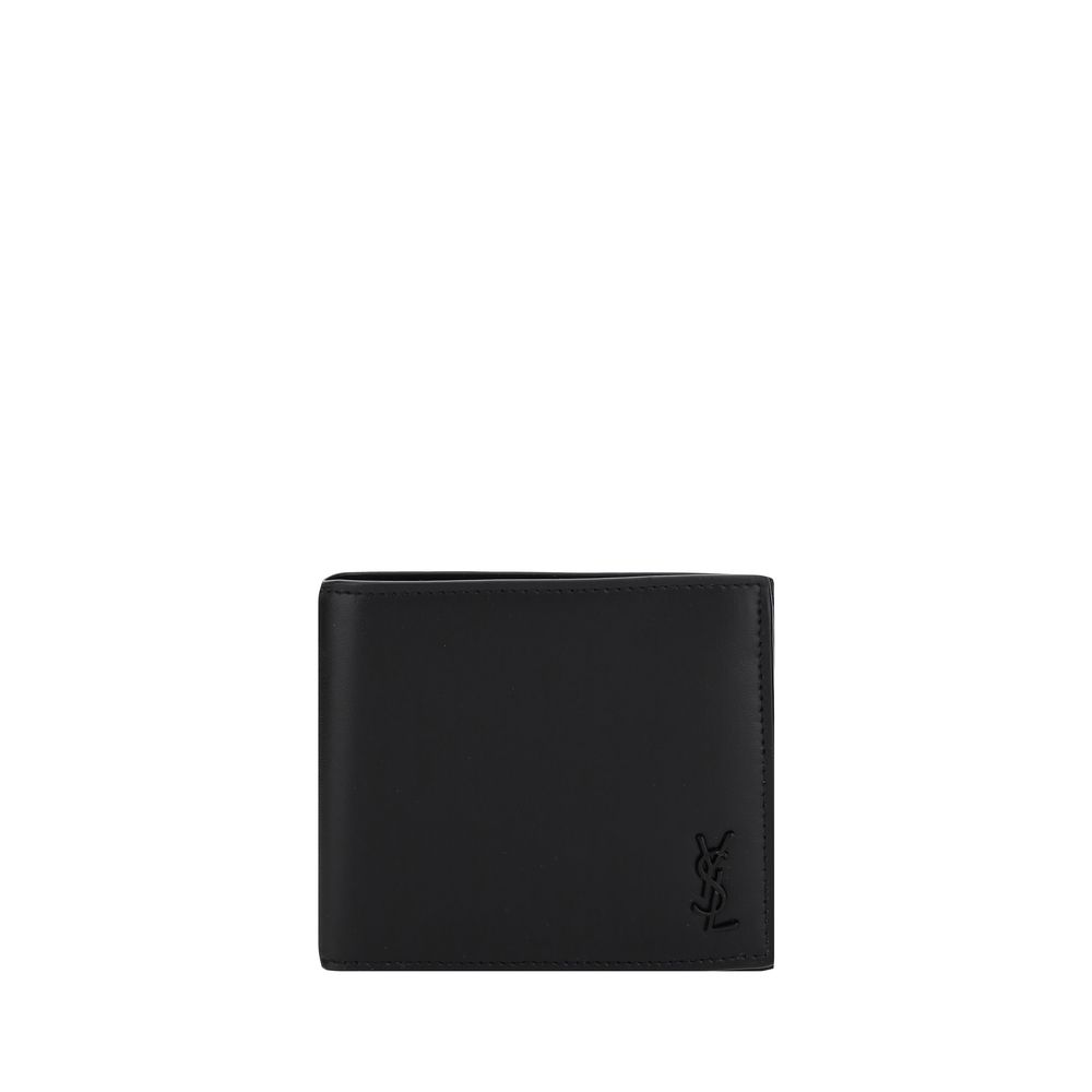 Portefeuille Saint Laurent Calfskin noir
