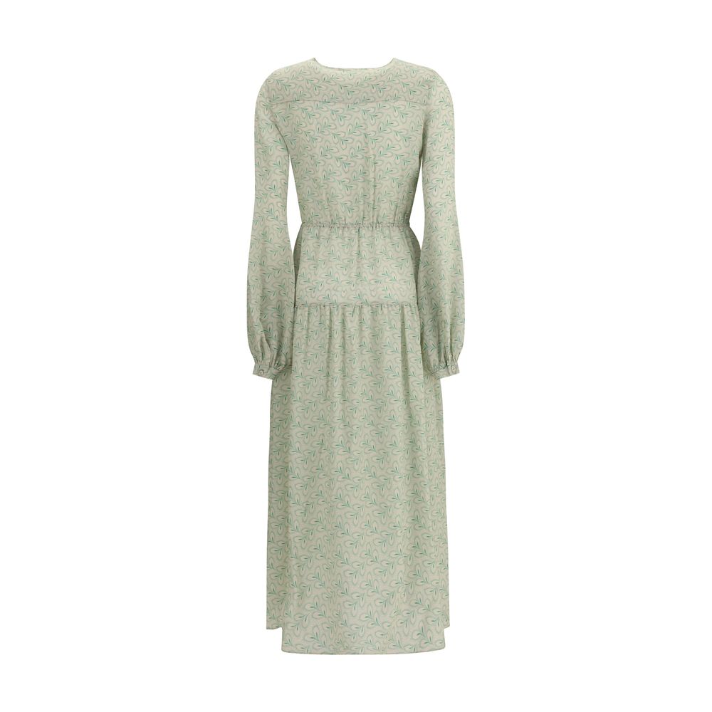Robe longue Kristina Ti imprimé feuillage