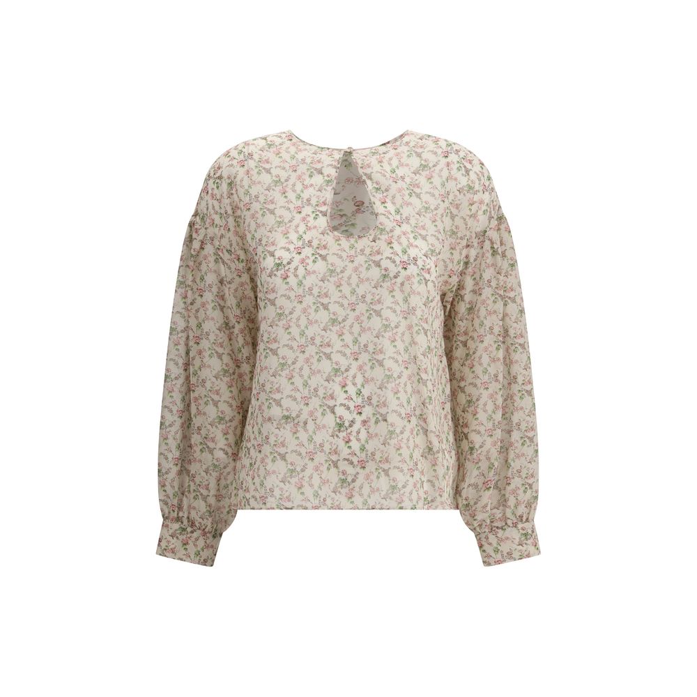 Blouse Kristina Ti en soie florale