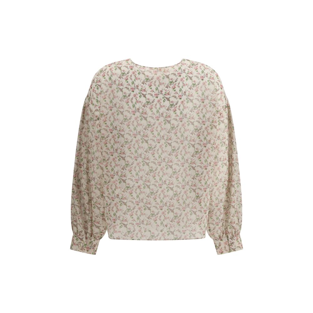 Blouse Kristina Ti en soie florale