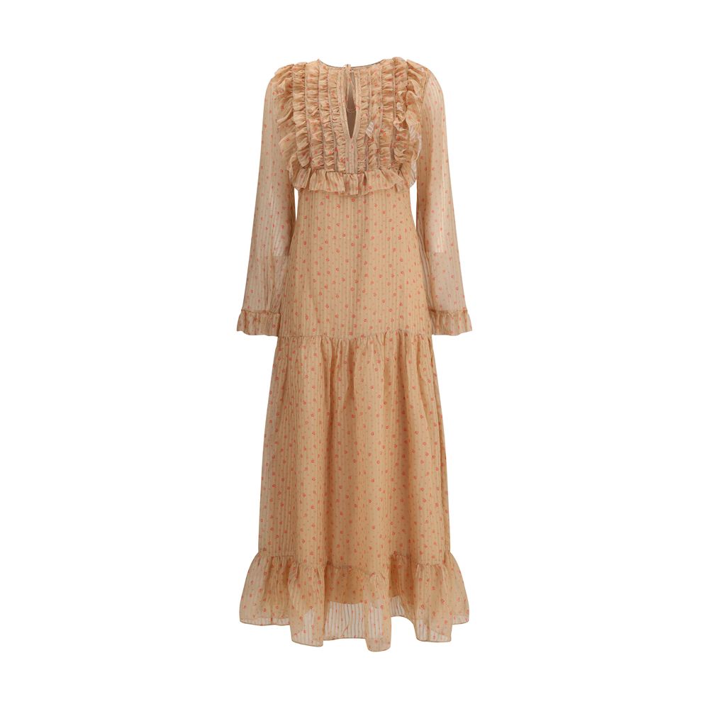 Robe longue Kristina Ti rayée multicolore