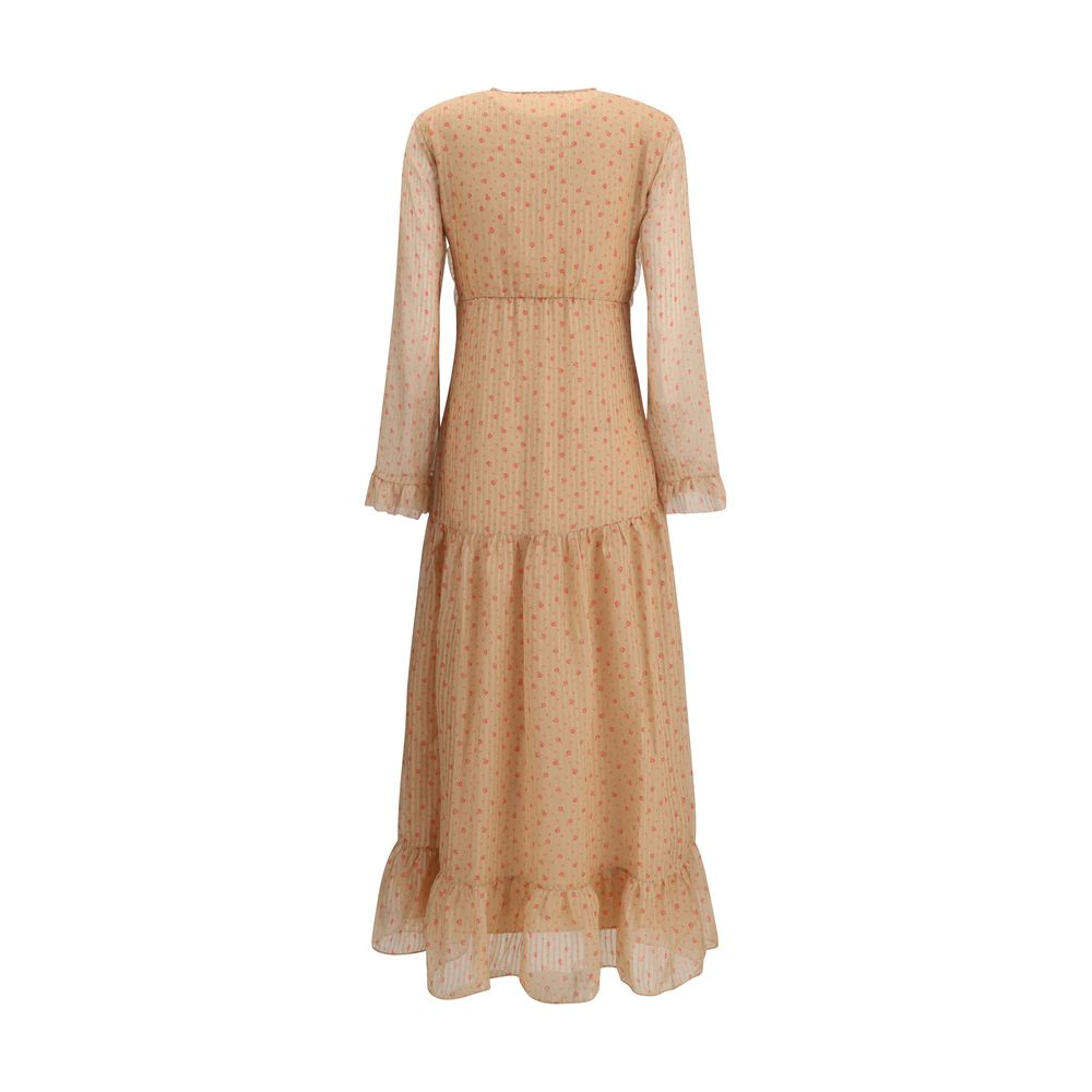 Robe longue Kristina Ti rayée multicolore