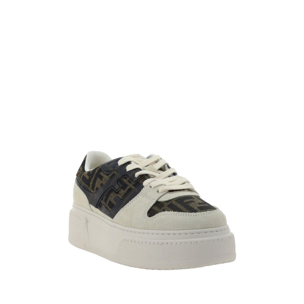 Baskets Fendi à platforme noires