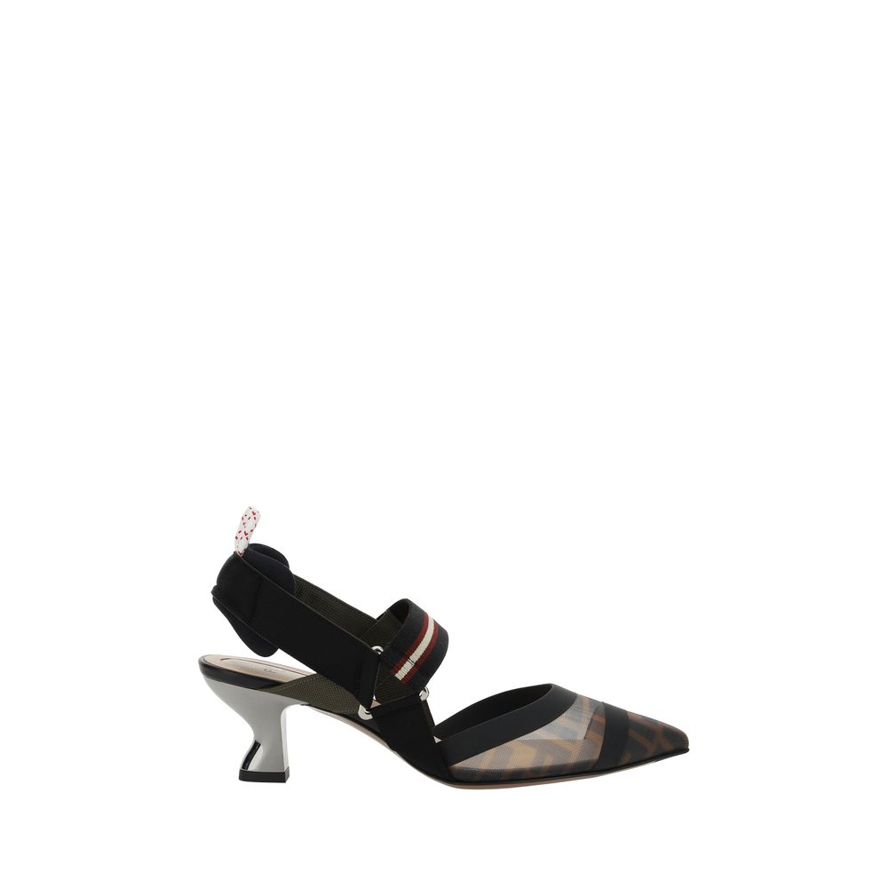 Pompes Fendi Colibri Rete transparentes